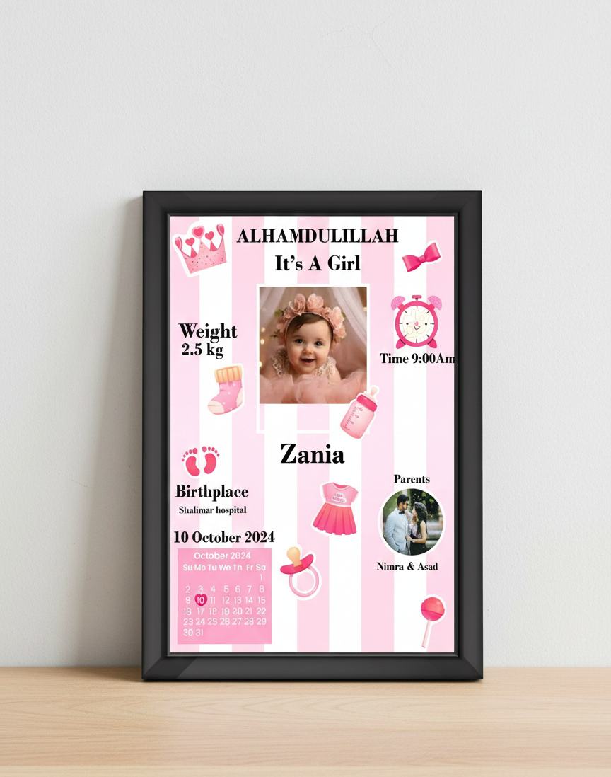 NEW BORN - CUSTOMIZED FRAME #24