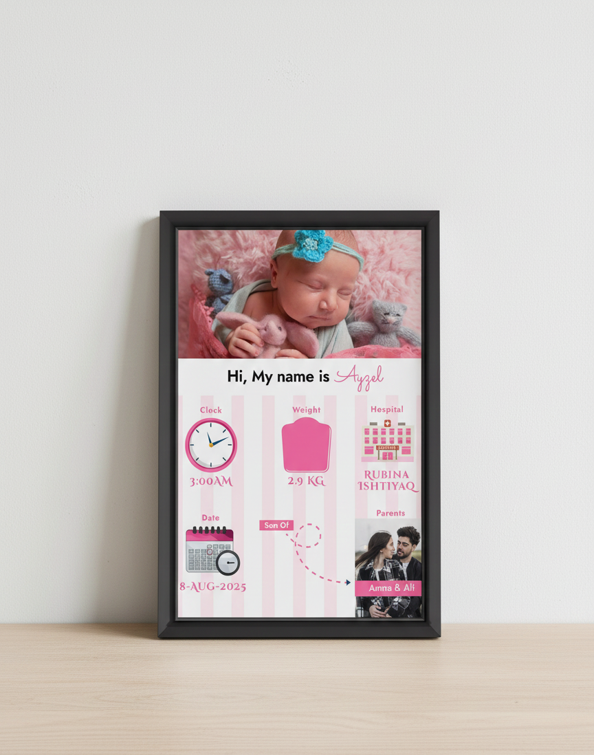 NEW BORN - CUSTOMIZED FRAME #23