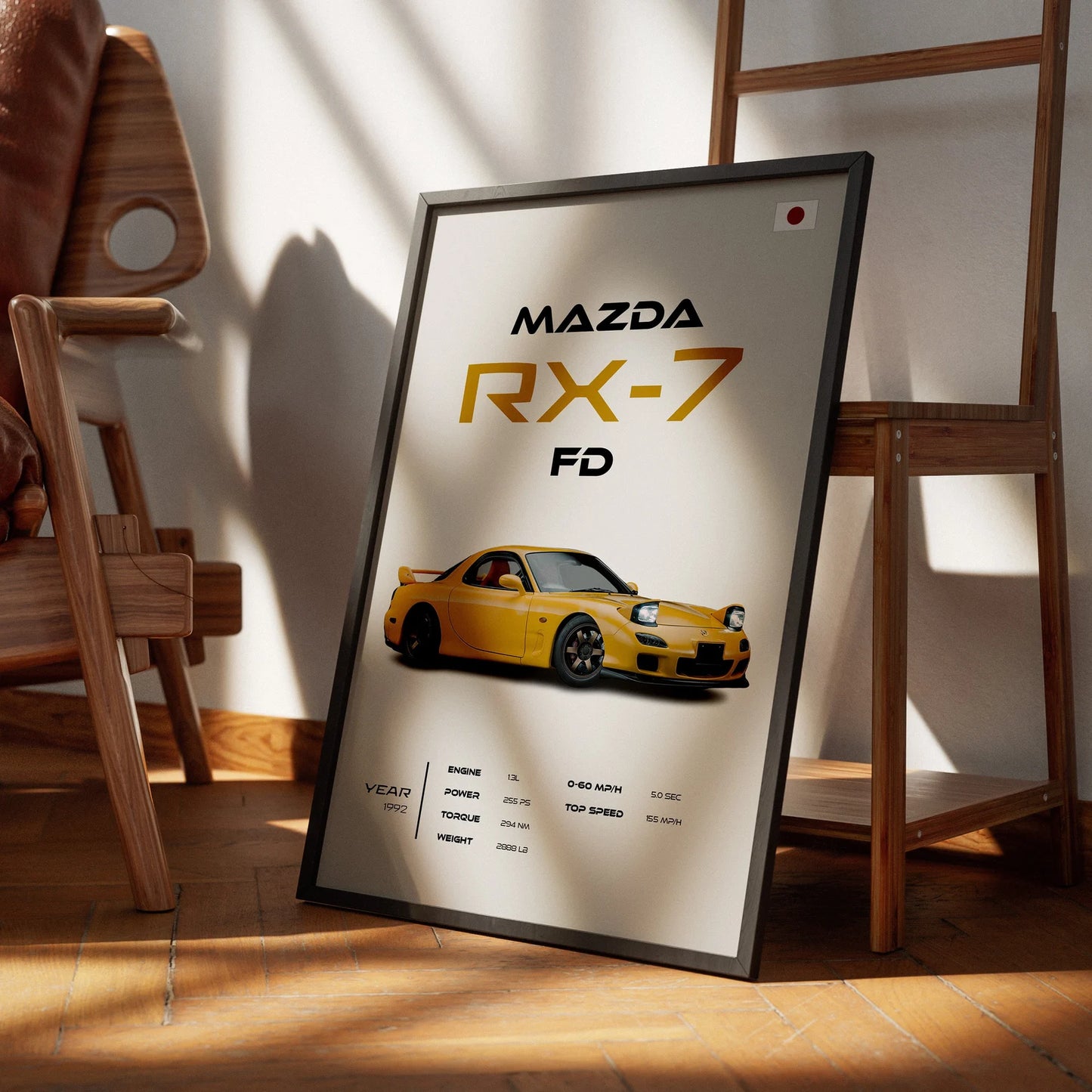 MAZDA RX-7 Poster : Luxury SUV Car Lover Print.