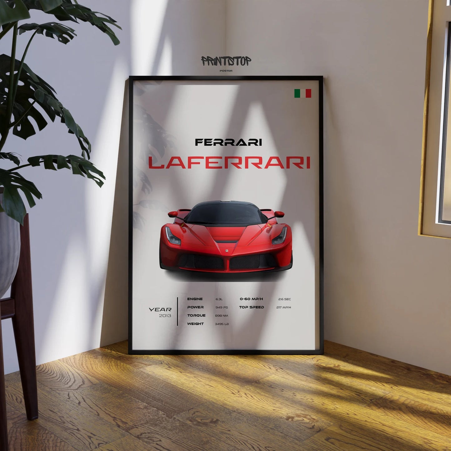FERRARI : Luxury SUV Car Lover Print.