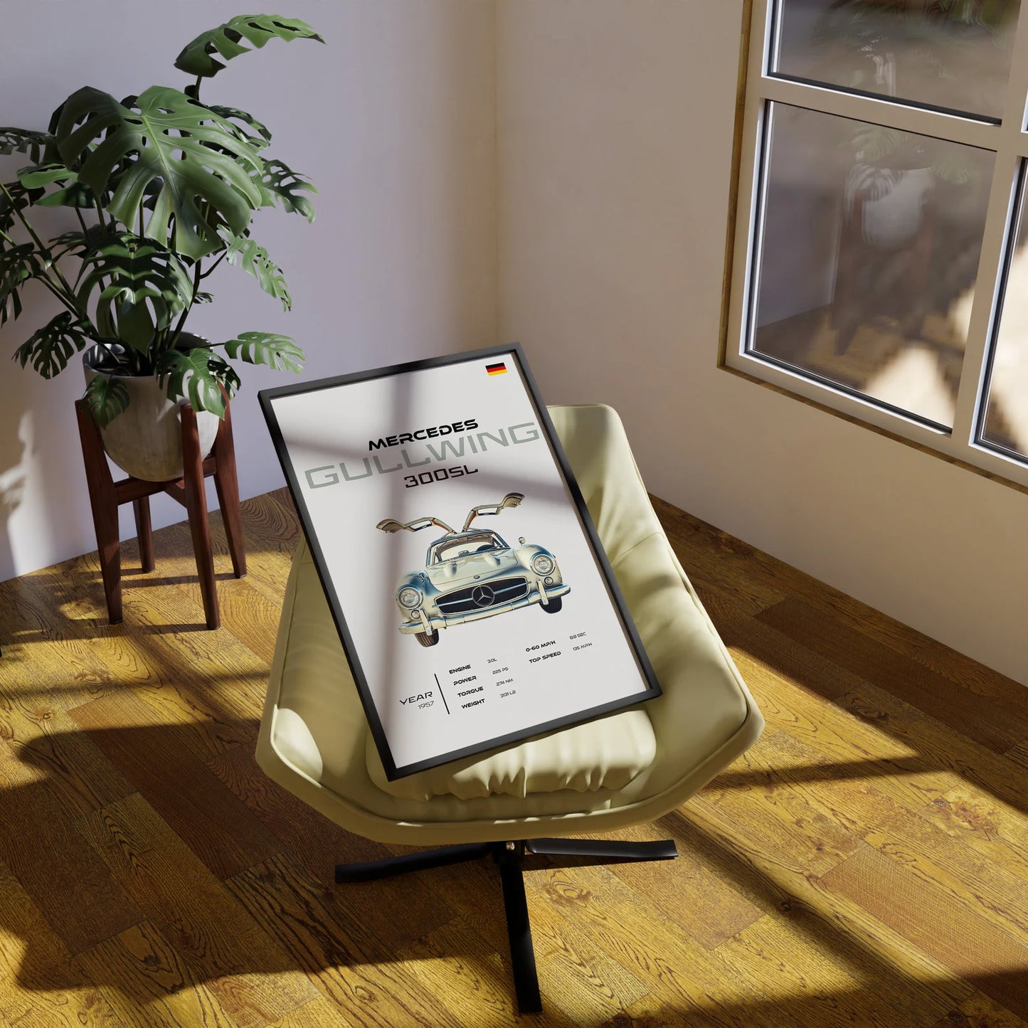 MERCEDES 300SL Poster : Luxury SUV Car Lover Print.