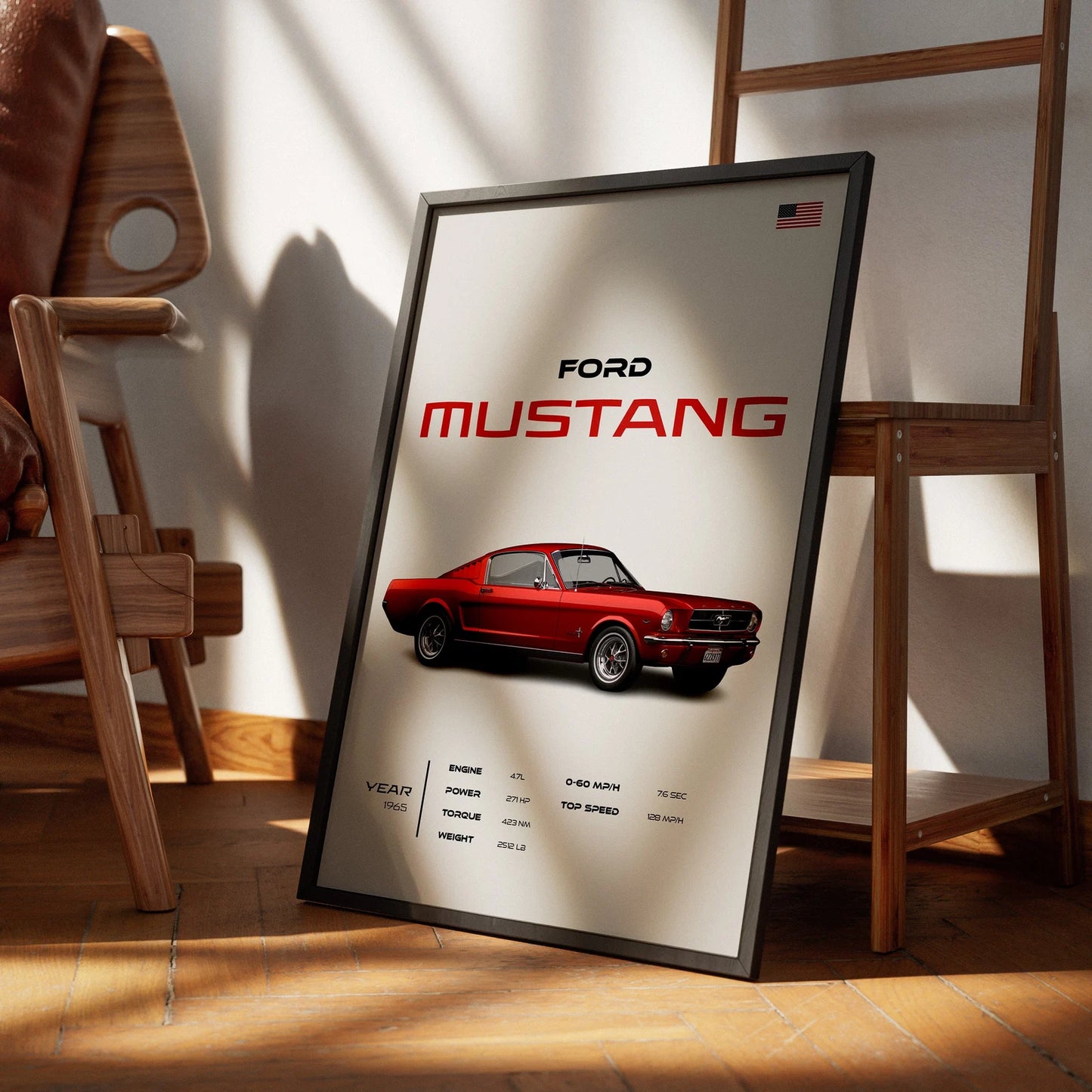 MUSTANG Poster : Luxury SUV Car Lover Print.