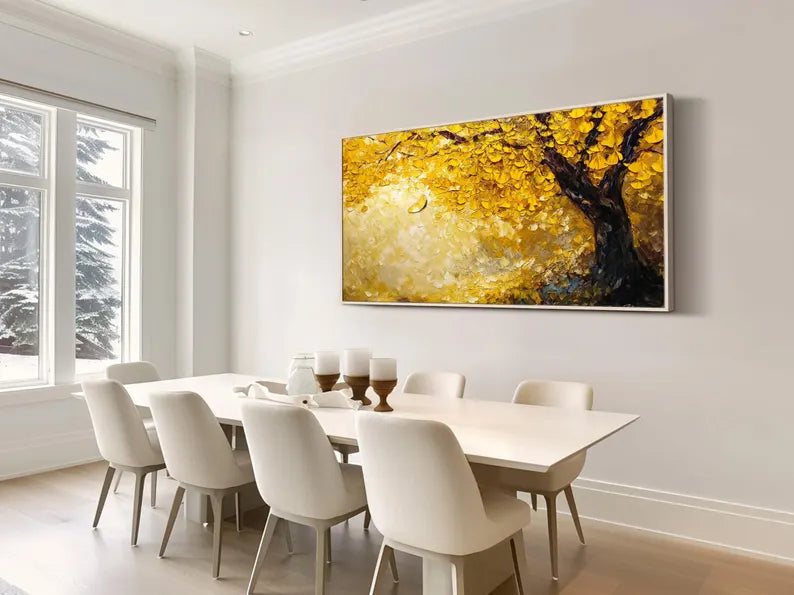 Golden Tree Wall Art