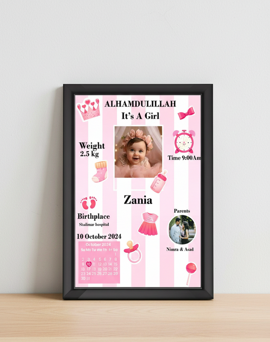 NEW BORN - CUSTOMIZED FRAME #24