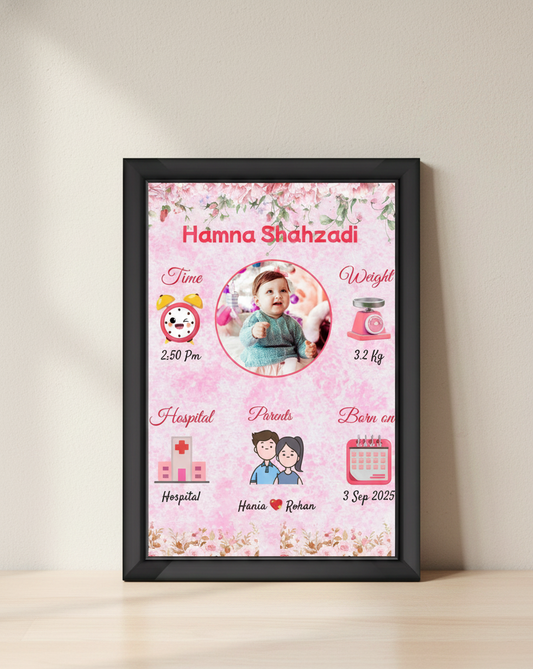 NEW BORN - CUSTOMIZED FRAME #22