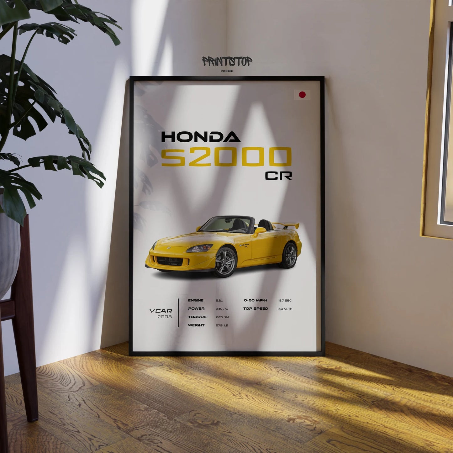 HONDA S2000 Poster  : Luxury SUV Car Lover Print.