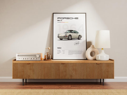 PORSCHE 911 POSTER : Luxury SUV Car Lover Print.