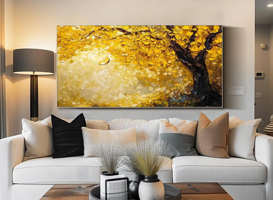 Golden Tree Wall Art