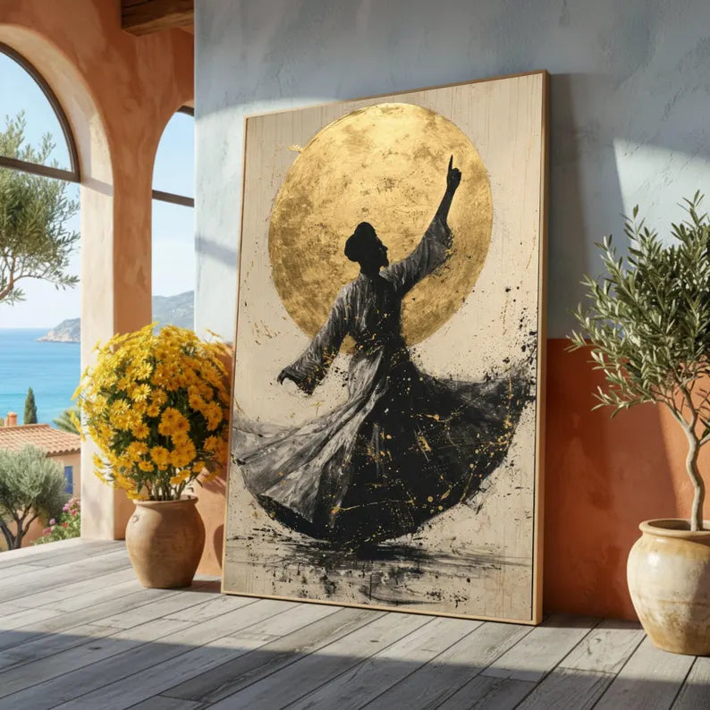 Whirling Dervish Silhouette