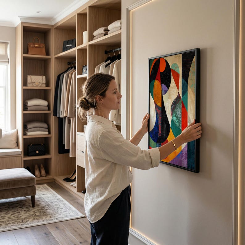 Geometric Framed  Artwork