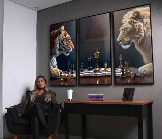 Lion Vs Tiger Chess.