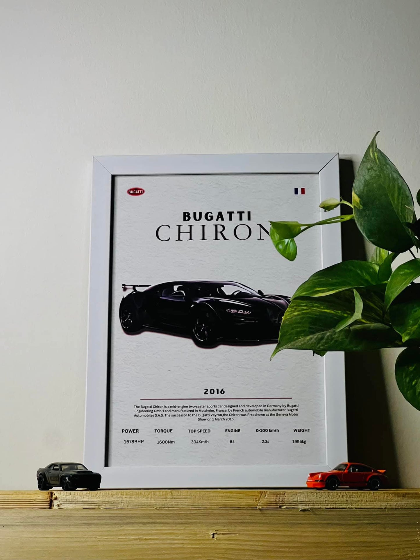 BUGGATI CHIRON : Luxury SUV Car Lover Print.